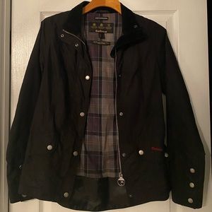 Barbour Womens Original Tartan Jacket Size 4 Black